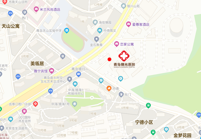 青岛曙光医院地图